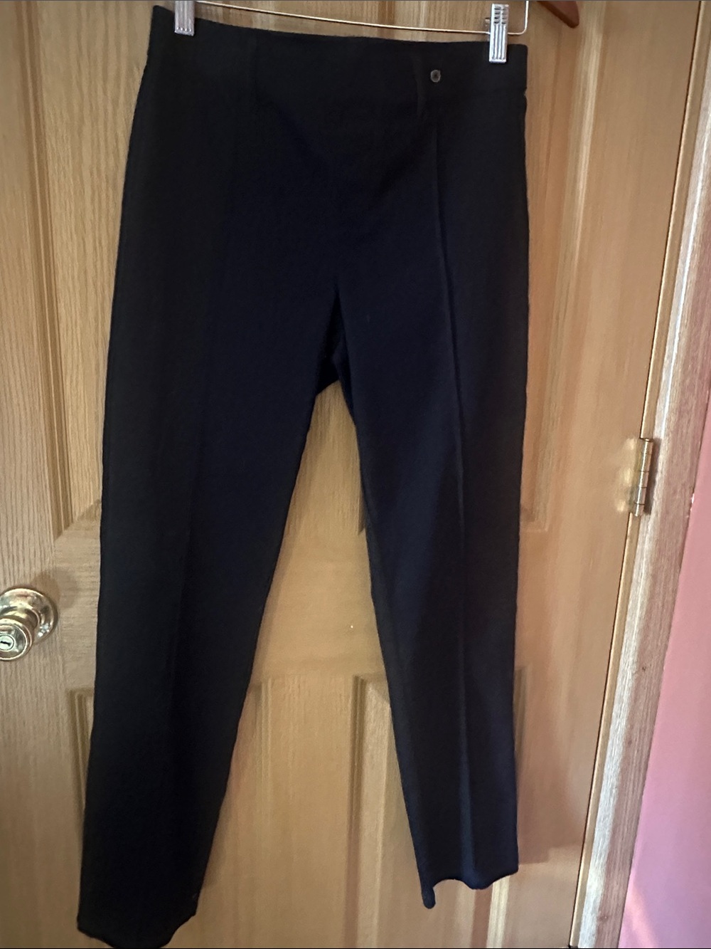 Women's Black Straight-Leg Dress Pants